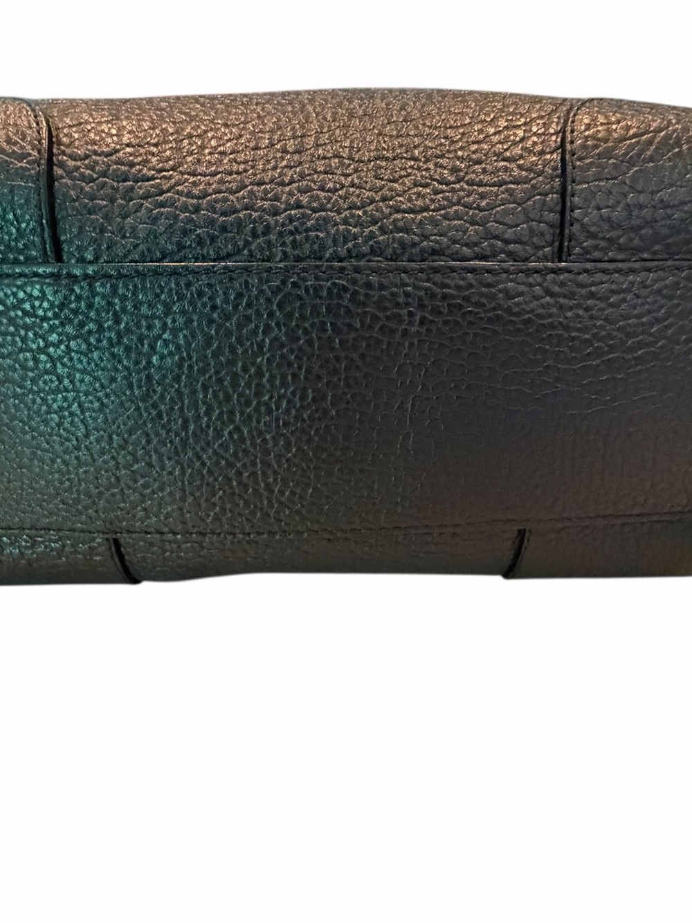 Burberry Black Pebbled Leather Satchel Handbag - Heritage Gladstone - Picture 6 of 13